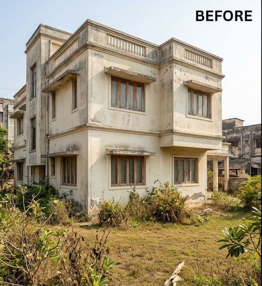 Before building painting - Luxury Villa Exterior Painting — Thane Mumbai Thane Bhiwandi