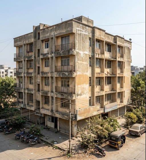 Before building painting - Commercial Building Painting — Navi Mumbai Mumbai Thane Bhiwandi
