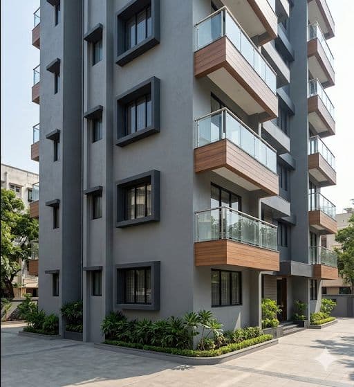 After building painting - Society Crack Repair & Repainting — Dombivli by Bhairav Painting Service Mumbai Thane Bhiwandi