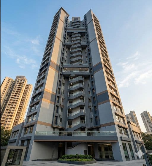 After building painting - High-Rise Building Exterior — Mumbai by Bhairav Painting Service Mumbai Thane Bhiwandi