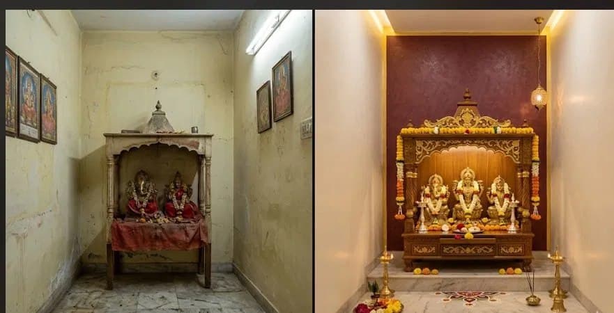 Pooja Room Painting