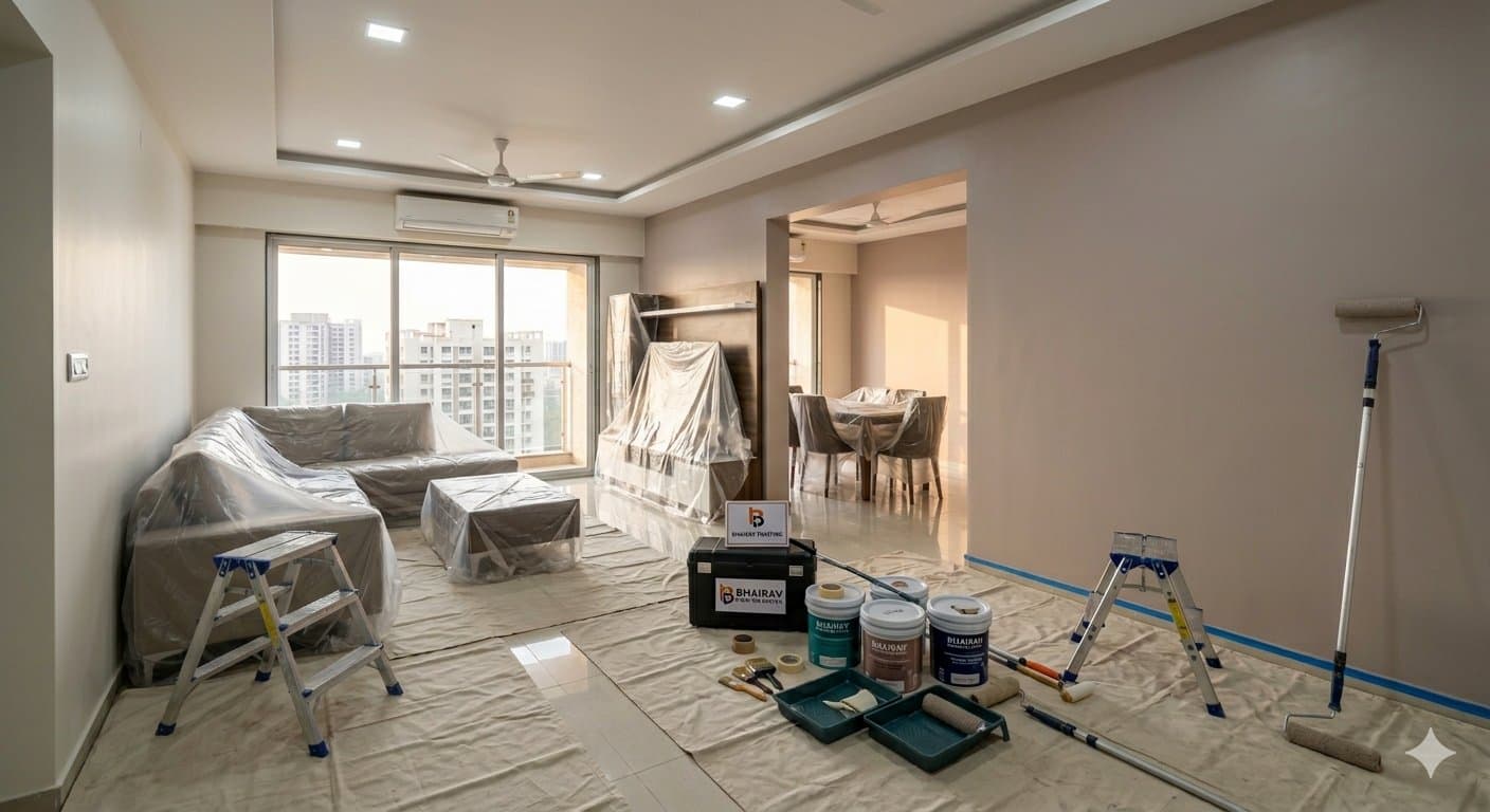 New Flat Painting in Mumbai Thane Bhiwandi - Bhairav Painting Service