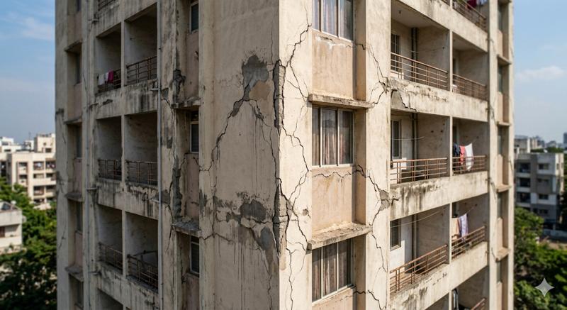 Wall Cracks - Building problem Mumbai Thane Bhiwandi