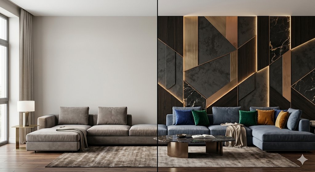 Feature Wall Feature Wall - Designer Texture Painting Mumbai Mumbai Thane