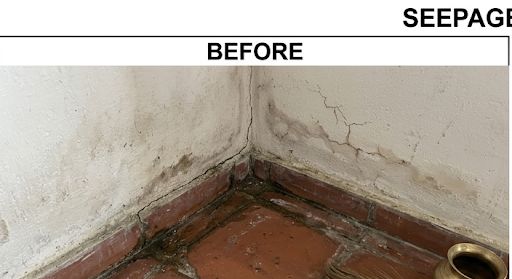 Before waterproofing - Seepage Repair Mumbai Thane Bhiwandi